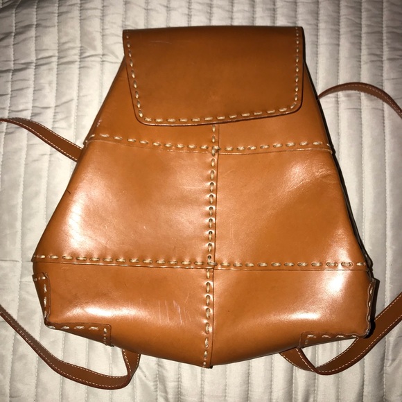 Ellepi Handbags - Beautiful Italian Handmade Tan Leather Packpack